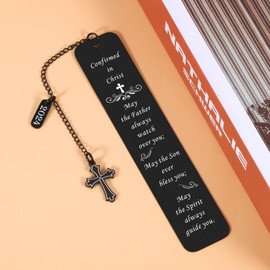 Confirmation Gifts for Teenage Boys Girls, Catholic Confirmation Gifts Bookmark for Teen Boys Girls, Confirmation Sponsor Gifts for Women Men, Easter Gifts for Teens, Baptism Gifts for Girls Women