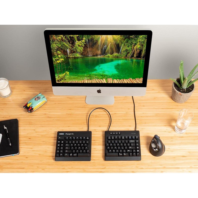 KINESIS USB-A Freestyle Pro Quiet Ergonomic Split Mechanical Keyboard (Cherry