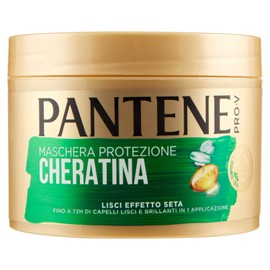 Pantene Pro-V Lisci Hair Mask with Silk Effect Protection Cheratina Up to 72 Hours of Risk and Shiny Hair in 1 Application 500 ml