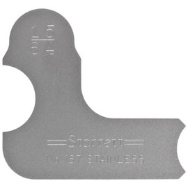 Starrett 167-15/64 Stainless Steel Radius Gauge - Inch, 15/64" Radius