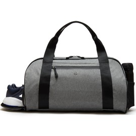 Pander 28L Large Gym Duffle Bag with Shoe Compartment, Fit for Travel, Weekend, Sports, Workout, Overnight.(Grey)