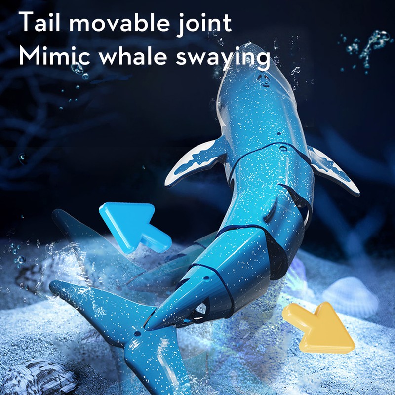 2.4G Remote Control Whale Mini Electric Simulation Diving Toy Outdoor