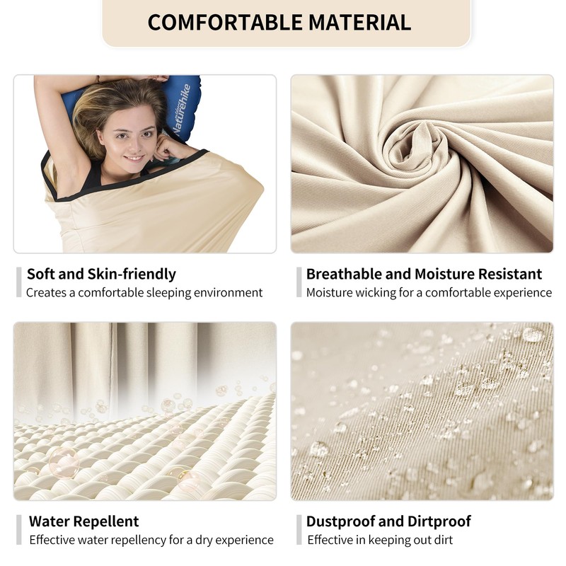 Naturehike Hut Sleeping Bag, High Elasticity, Thin and Small Packaging