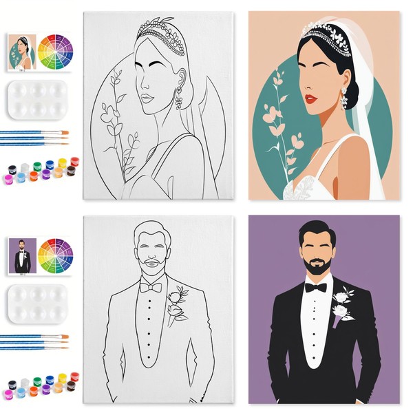 Sip and Paint Kit for Adults Date Night , 2