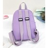 J.B.things Girls' Backpack, Kids Rucksack, Check, Rabbit Plush (Purple), purple