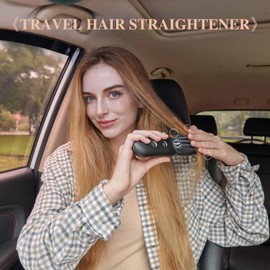 Cordless Hair Straightener, Portable Hair Straightener, Mini Hair Straightener for Home & Travel（White）