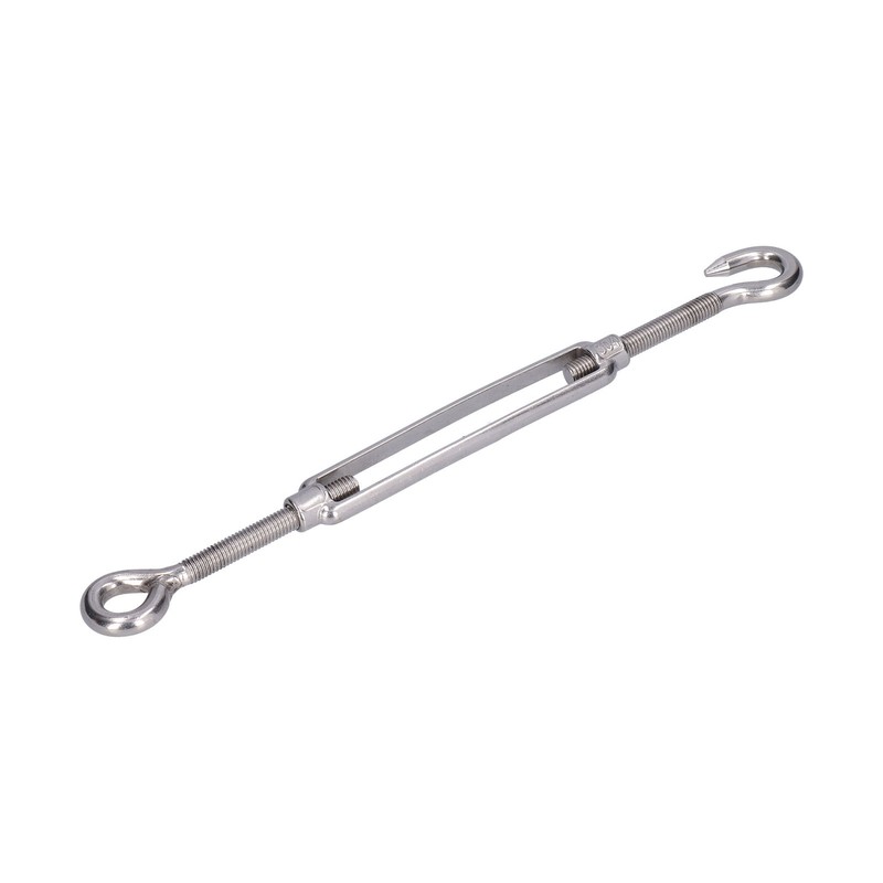 5Pcs Turnbuckle Hook and Eye Wire Rope Tension 304 Stainless