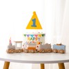 ibwaae Wooden Train Set for Baby Gift Toys with Numbers