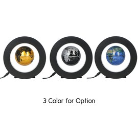 3.5 Inch Magnetic Levitation Floating Globe World Map Tellurion Anti Gravity with LED Light Round Shape Base for Home Office Desk Decoration Children Educational Gift