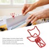 100Pcs Kitten Binder Clips Cute Animal Style Strong Clamping Hollow