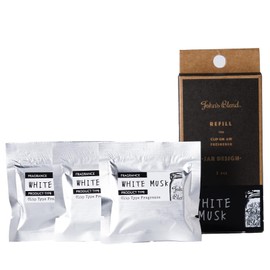 White Musk OA-JOH-12-1 Car Air Freshener Refill Pack of 3, John's Blend Johns Blend Clip-on Air Freshener