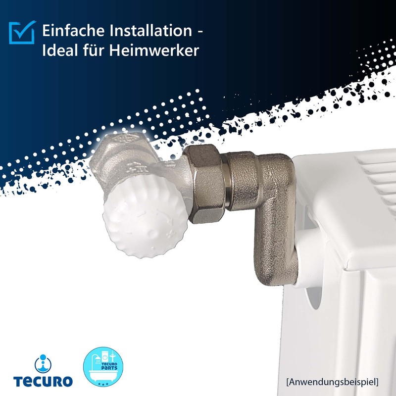 tecuro S-Connection Radiator 50 mm Height Adjustment with Euro Cone,