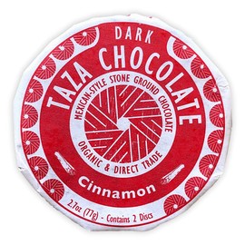 Taza Chocolate Organic Mexicano Disc 50% Dark Chocolate, Cinnamon, 2.7 Ounce (12 Count), Vegan