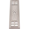 Arts & Crafts Cabinet Knob Backplate, Satin Nickel by Stone