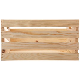 HOUSEWORKS 67140 18" Lx12.5 Wx9.5 H Large Crates & Pallet Wood Crate, 67140 18" Lx12.5 Wx9.5 H Large Crates & Pallet Wood Crate