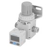 Air Pressure Regulator with Bracket Digital Pressure Gauge Pneumatic Vacuum