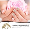 TOVINANNA 1Set DIY Nail Art Stickers Gold Shell Design for