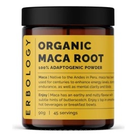 Erbology Polvo Raíz De Maca Orgánica 3.2 Oz Vegano