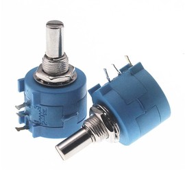 ERNZI 20Pcs 3590S-2-103L Rotary Potentiometer 100/200/500/1K/2K/5K/10K/20K/50K/100K Ohm 10-Turn WireWound Precision Adjustable Resistor (Size : 50K Ohm)