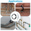 PATIKIL 3.3"-3.7"/83-93mm Split Ring Pipe Hanger, 2 Pcs Heavy Duty