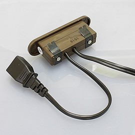 Noah NSC-5706 Furniture Outlet with Switch Tea VFF Cord 6.6 ft (2 m) One-touch Type Switch Interlocking Female Plug Up to 1200W