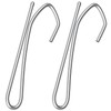 40 PCS Stainless Steel Curtain Hooks,Long Curtain Hooks