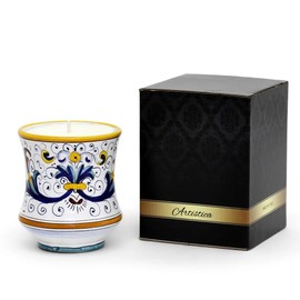 DERUTA Candles: Deluxe Precious Concave Candle Ricco DERUTA Deluxe Design ~ CN0575-RIC - Unscented