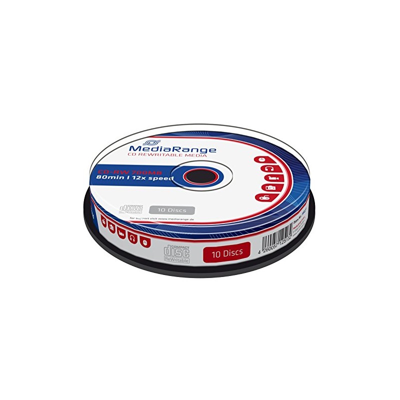 MediaRange MR235 Rewrite – CD CD-RW Virgin (CD-RW, 700 MB,