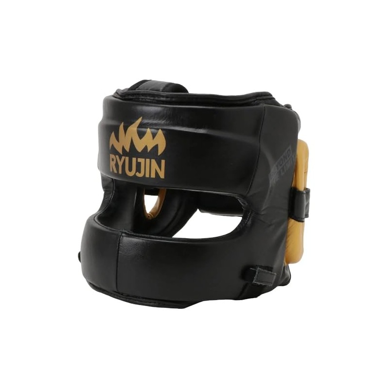 RYUJIN Genuine Leather Full Face Headgear (Velcro Closure) // Boxing