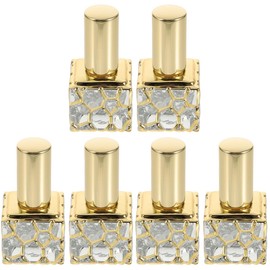 KALLORY 6 pcs Refillable Perfume Atomizer Mini Refillable Perfume 10ml Portable Essential Oils Bottle Glass Spray Container for Traveling and Outgoing
