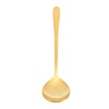Gold Soup Spoon, Brass Long Handle Mixing Spoon Dessert Spoon