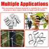 VIVBOO Stainless Steel Cable & Wire Rope 3/16" Vinyl Coated