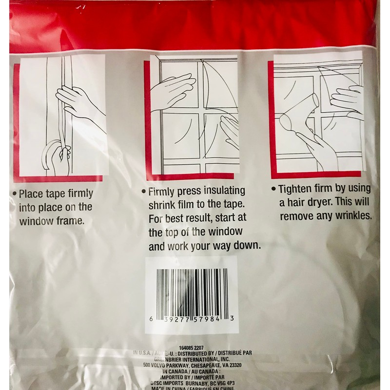 Tool Bench Hardware Window Insulation Kit, 60" x 72", Insulates