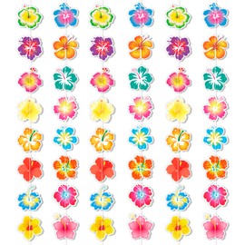 HOWAF 6pcs Hawaiian Garlands Hibiscus Flower Garlands, Hawaii Tropical Garland Hawaiian Flower Hanging Streamer Luau Aloha Bunting Banner for Hawaiian Party Decorations Pool Beach Party Accessories