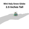 Italy Snow Globe of Rome, Pisa and Venice. (2.5 Inches