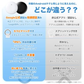 2個入 エアタグ Android 【超高性能！Google公式認証】airtag アンドロイド gps 子供 スマートタグ gpsタグ 紛失防止タグ gpsトラッカー air tag 忘れ物防止 スマートトラッカー 財布 小型 鍵 猫 車 バイク 盗難防止 自転車 位置情報 タグ 高齢者 エアータグ airタグ 海外旅行 Find Hub 月額不要 技適認証 防水 耐久 キーホルダー付き 敬老の日