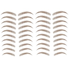 Yesallwas 4D Eyebrow Tattoo Sticker 30-Pairs False Eyebrows Long Lasting Waterproof Makeup Eyebrow Transfers Stickers for Women Lady 3 Sheets (style10 BROWN-09)