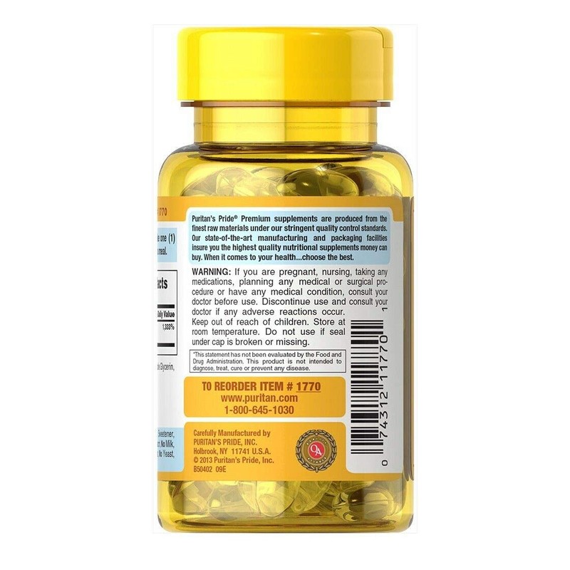 Puritan's Pride Vitamin E 400 IU Softgels, 250 Count