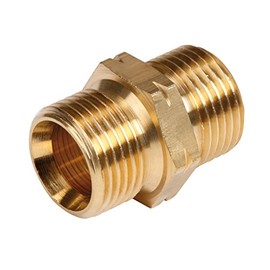 ROTHENBERGER Industrial Double Nipple, 2X G 3/8 L Gold