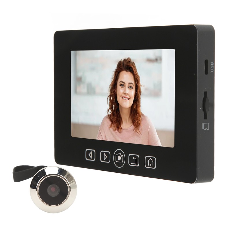 Peephole Camera 4.3in Color Screen 160 Degree Wide Angle Detection
