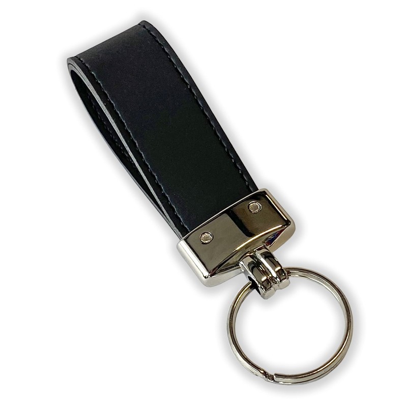 pubblimania Elegant PU Leather Keyring with Ring Useful for House