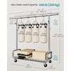 SONGMICS Clothes Rack, Heavy-Duty Rolling Clothing Garment Rack with Wheels,