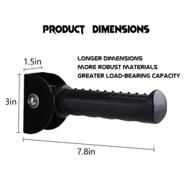 Doorway Stair Assist Handle, Handicap Grab Bars for Wall, Non-Slip Grab Bar for Elderly, Seniors, Injured and Handicap People, Support Up to 300 Pounds, Black