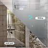TOGU SUS304 Stainless Steel 6 "Shower Door Handle 18" Towel