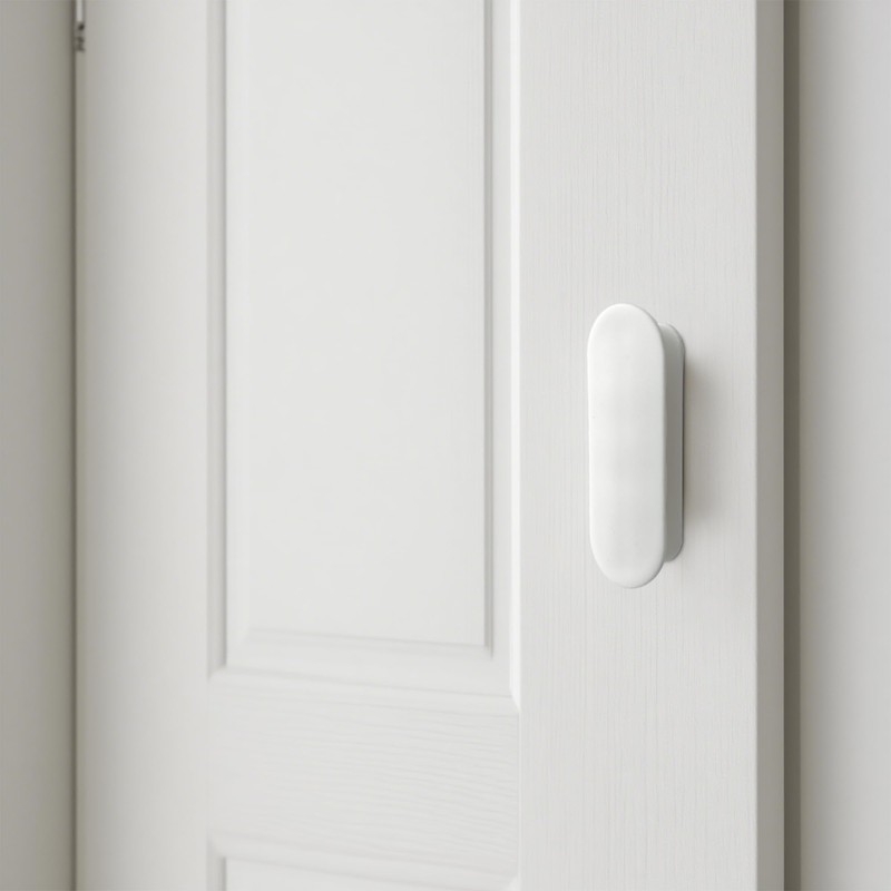 BlingKingdom 2 PCS Self-Adhesive Push-Pull Handles No-Drilling Cupboard Pulls Plastic
