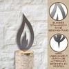 Rostikal Set of 10 Metal Decoration Set Flames 5 cm