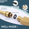 APLusee Titanium Gold Shower Hose, 59-Inch Extra Long Handheld Shower