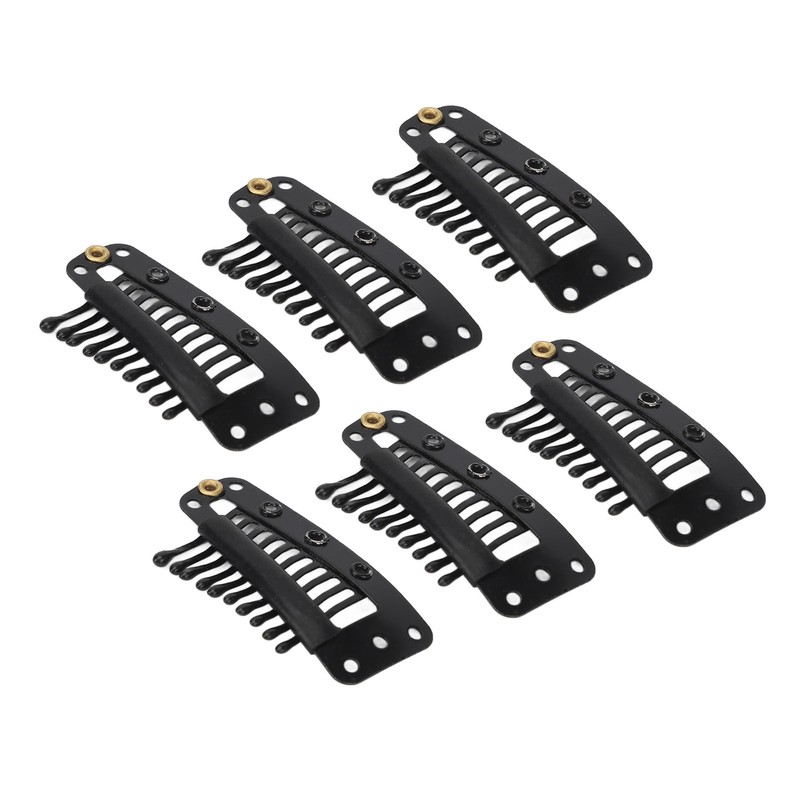 100pcs Hair Extension Clips Multipurpose 38mm 10 Teeth Wig Clips