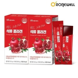 Roniwell [Half Club] Roniwell Red Pomegranate Collagen 20g x 15 packets 1+1 2 total 30 packets family health school gift 999 / [하프클럽]로니웰 레드 석류 콜라겐 20g x 15포 1+1 총2개 총30포 가족건강 학교 선물 999