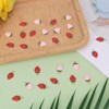 BOXOB 40 Pieces Strawberry Pendants in Bulk Red and Pink